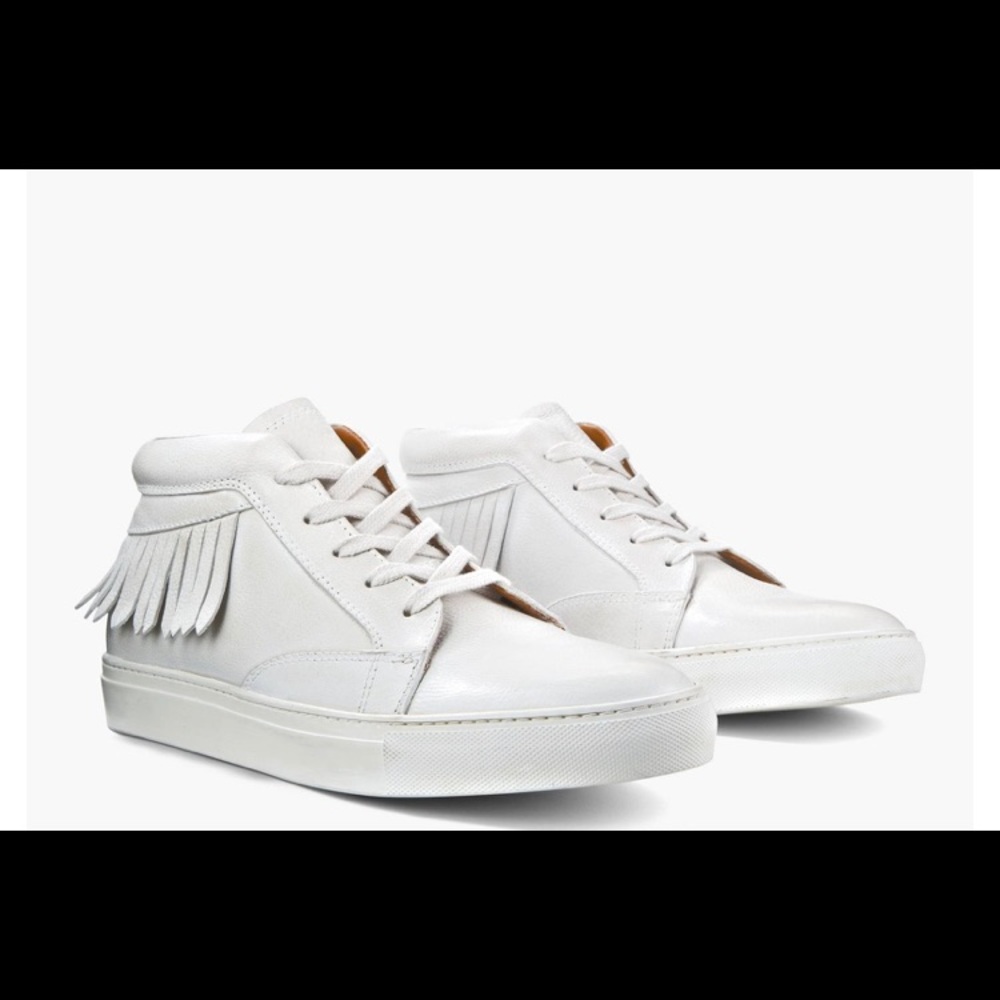 John Varvatos Reed Fringe Mid Top sneaker